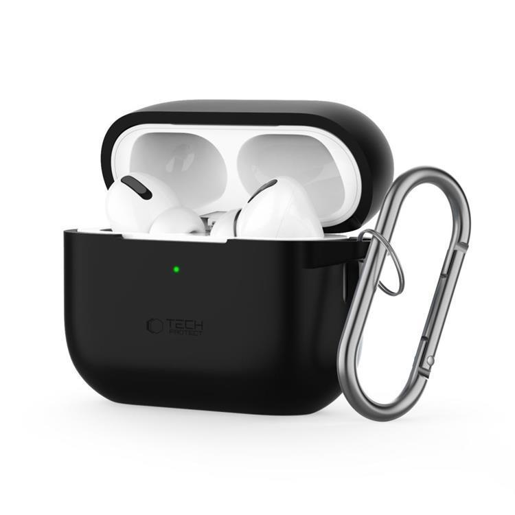 Tech-Protect Apple Airpods Pro 1/2 Skal Silikon Hook - Svart | 2353 | AlltMobil