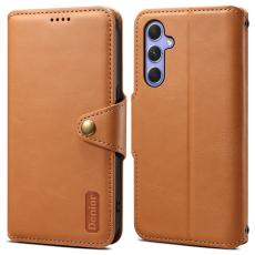 DENIOR - DENIOR Samsung Galaxy A54 5G Pl&aring;nboksfodral Konstl&auml;der Khaki