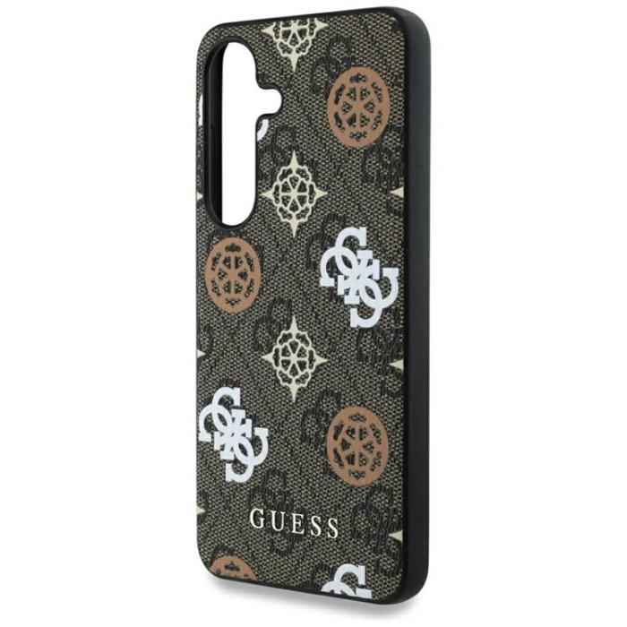 Guess - Guess Galaxy S25 Mobilskal MagSafe 4G Printed Colored Peony - Brun