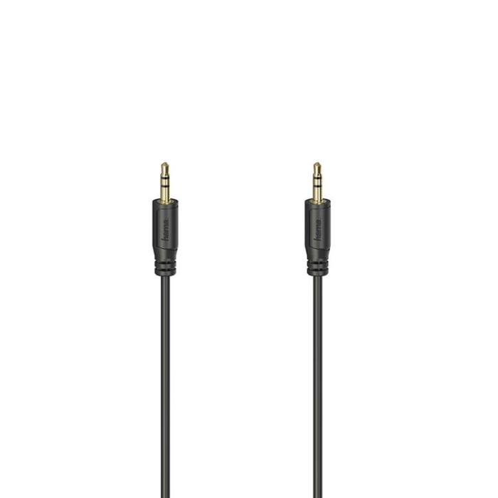 Hama - HAMA Ljud Kabel Flexi-Slim 3.5mm/0.75m - Guld/Svart