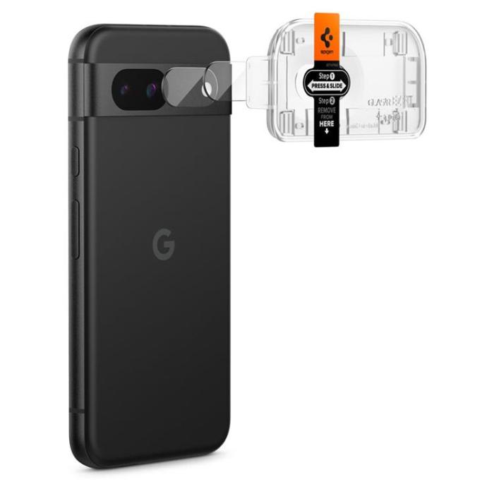 UTGATT - Spigen [2-Pack] Google Pixel 8A Kameralinsskydd Härdat Glas