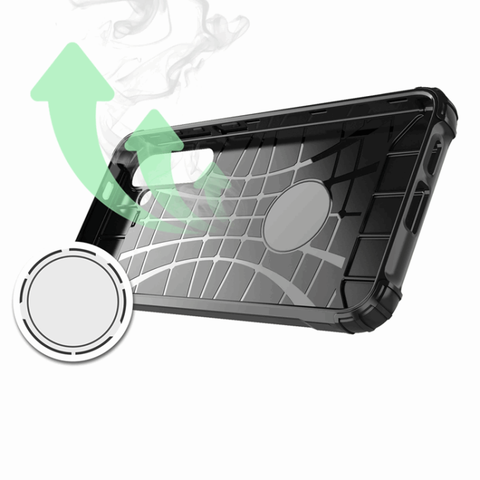 OEM - Galaxy S25 Mobilskal Hybrid Armor - Svart