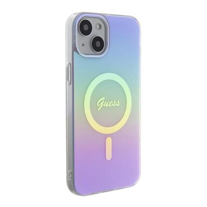 Guess - Guess iPhone 15 Mobilskal Magsafe IML Iridescent - Lila