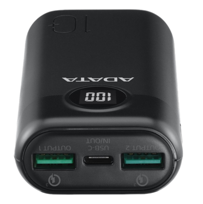 UTGATT1 - Adata Powerbank 10000mAh 22.5 W USB-C Kabel - Svart