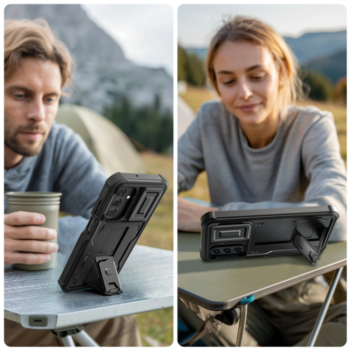 A-One Brand - Tech-Protect Galaxy A17 4G/5G Mobilskal Kevlar Camplus - Svart