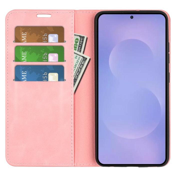 OEM - Samsung Galaxy S26 Fodral Touch Konstläder - Rosa