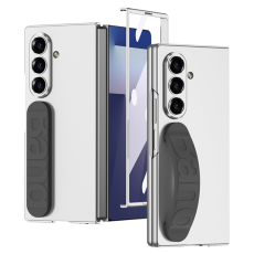 GKK - GKK Galaxy Z Fold 7 Mobilskal Med Silikon Handled Rem - Silver