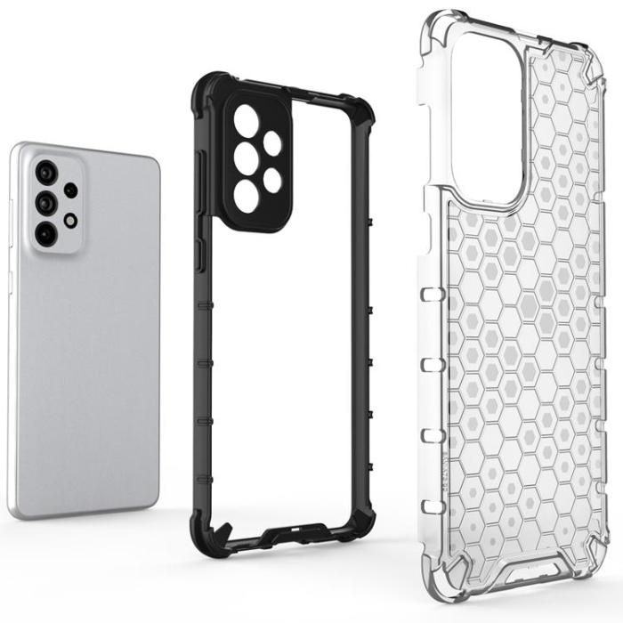 OEM - Galaxy A73 Skal Honeycomb Armored - Blå