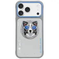 NIMMY - Nimmy iPhone 17 Pro Max Mobilskal MagSafe Glasses Cool Dog - Grå