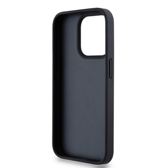 DKNY - DKNY iPhone 15 Pro Mobilskal Läder Mono Stripe & Metal Logo