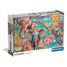 CLEMENTONI - CLEMENTONI Pussel 500 Pcs CB High Quality Collection Elephants Carnival
