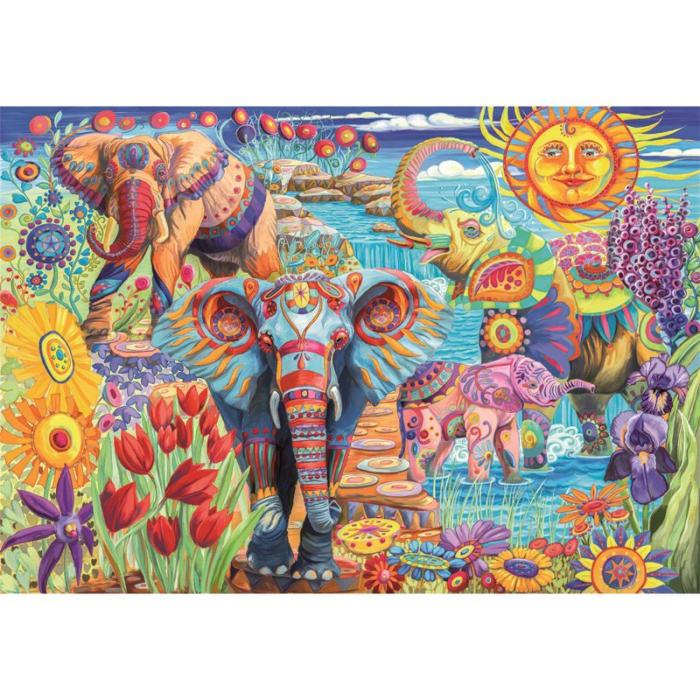 CLEMENTONI - CLEMENTONI Pussel 500 Pcs CB High Quality Collection Elephants Carnival