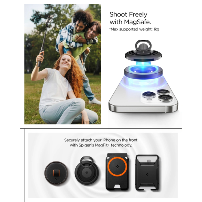 Spigen - Spigen Selfiestick Bluetooth Tripod S582W - Svart