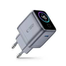 Tech-Protect - Tech-Protect PowerVision 45W GaN N&auml;tladdare - M&ouml;rkgr&aring;