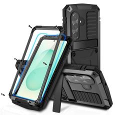 R-JUST - R-JUST Mobilskal f&ouml;r Samsung Galaxy S26 Plus PC + Silikon Kickstand - Svart