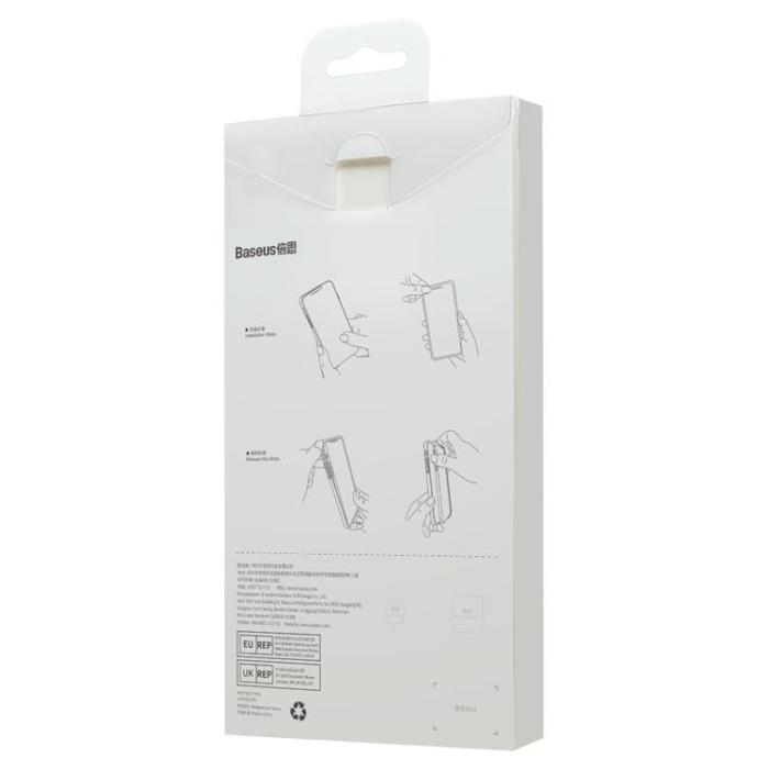 BASEUS - Baseus iPhone 13 Pro Skal SuperCeramic + Cleaning Kit - Transparent