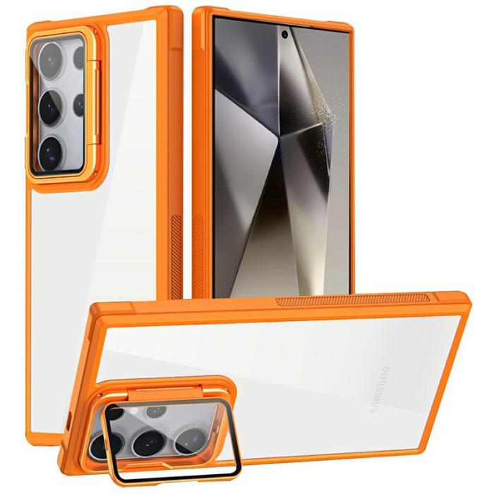 OEM - Mobilskal för Samsung Galaxy S26 Ultra PC + TPU Kickstand - Orange