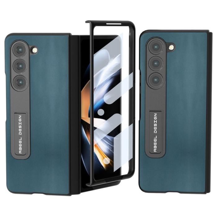 ABEEL - ABEEL Samsung Galaxy Z Fold5 Kickstand Plånboksfodral Nappa Grön