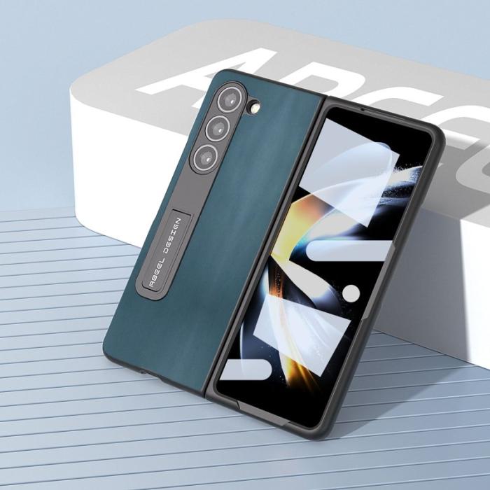 ABEEL - ABEEL Samsung Galaxy Z Fold5 Kickstand Plånboksfodral Nappa Grön