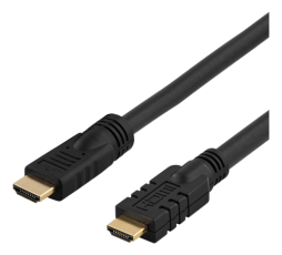 UTGATT1 - DELTACO aktiv HDMI kabel Guldpl&auml;terade 10m - Svart