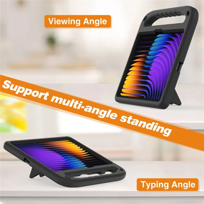 A-One Brand - Xiaomi Pad 7 Pro/Pad 7 Skal EVA Handgrepp Kickstand - Svart