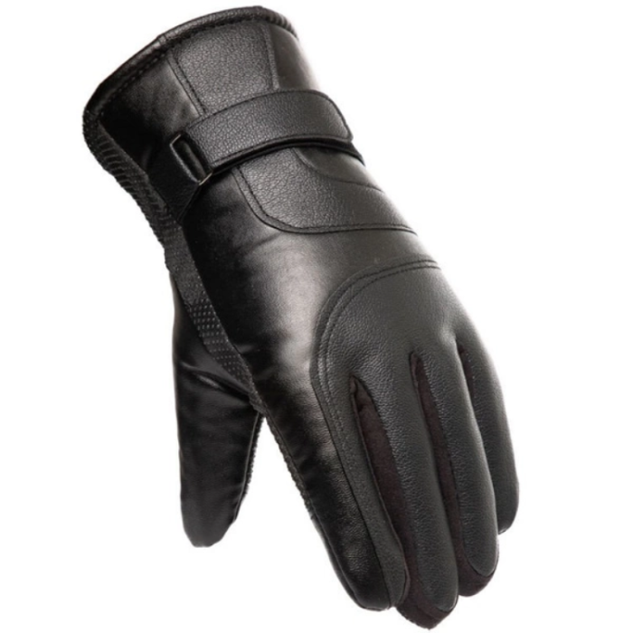 OEM - Insulated Mobil Touchvantar/Handskar i PU-läder För Herr (M/L) - Svart