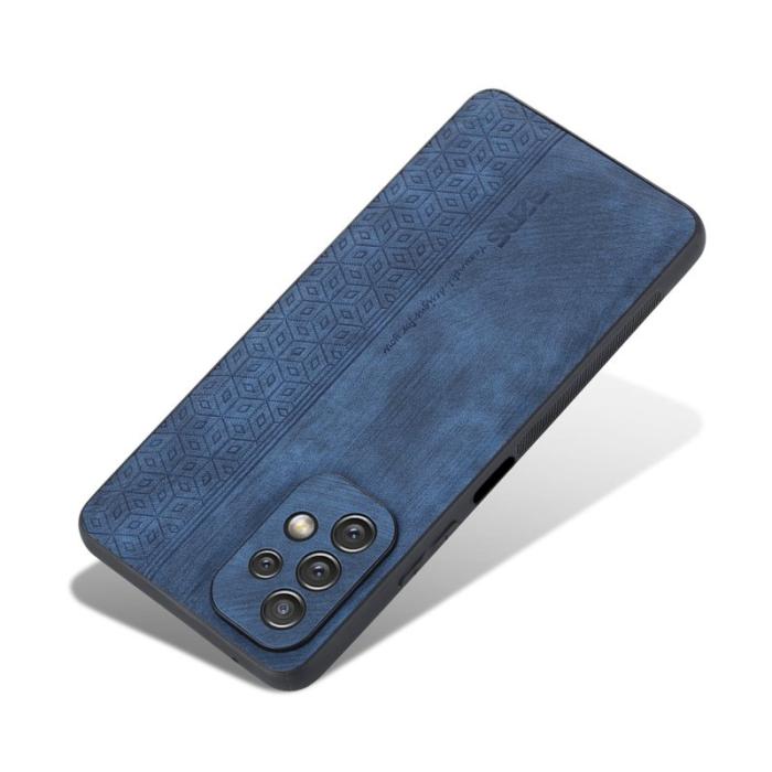 AZNS - AZNS Samsung Galaxy A23 Fodral KonstLäder - Blå
