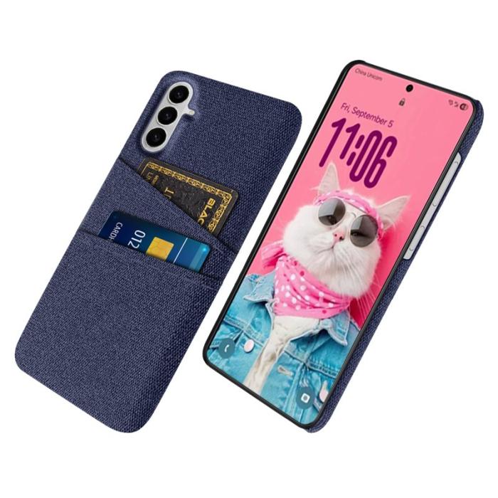 OEM - Mobilskal till Samsung Galaxy S26 / S26 Pro Kläde + Hård PC - Blå