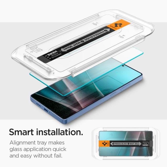 Spigen - [2-Pack] Spigen Galaxy S25 Ultra Härdat glas Skärmskydd EZ Fit