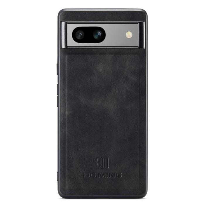 DG.MING - DG.MING Mobilskal till Google Pixel 7a PC TPU PU Läder Svart