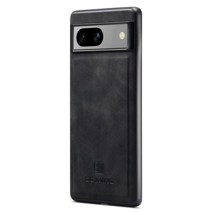 DG.MING - DG.MING Mobilskal till Google Pixel 7a PC TPU PU Läder Svart
