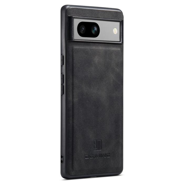 DG.MING - DG.MING Mobilskal till Google Pixel 7a PC TPU PU Läder Svart