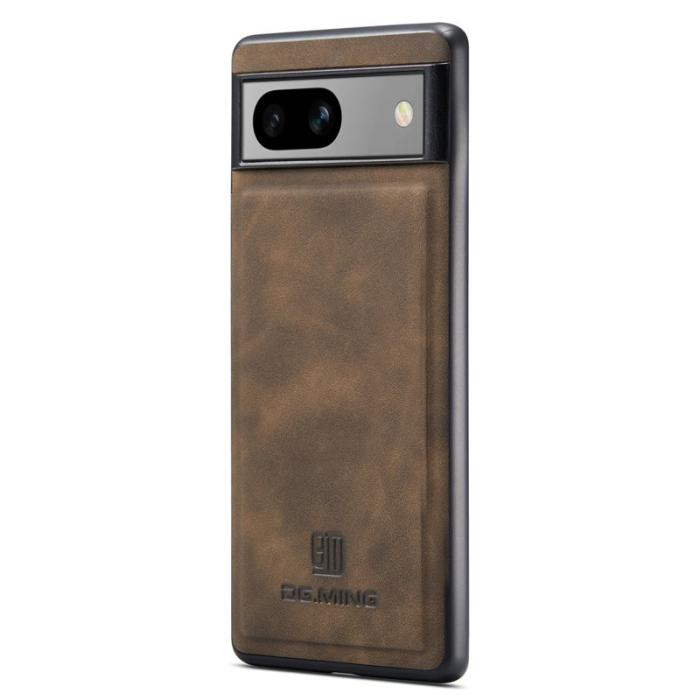 DG.MING - DG.MING Mobilskal till Google Pixel 7a PC+TPU+PU Läder - Brun