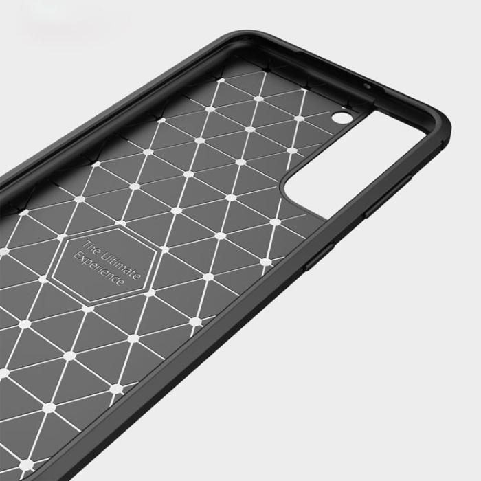 OEM - Brushed Carbon Fiber Skal Galaxy S22 Plus 5G - Svart