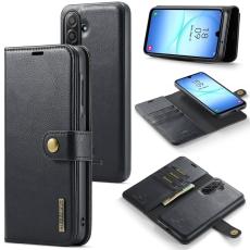 DG.MING - DG.MING Samsung Galaxy A17 5G Pl&aring;nboksfodral &Auml;kta l&auml;der Svart
