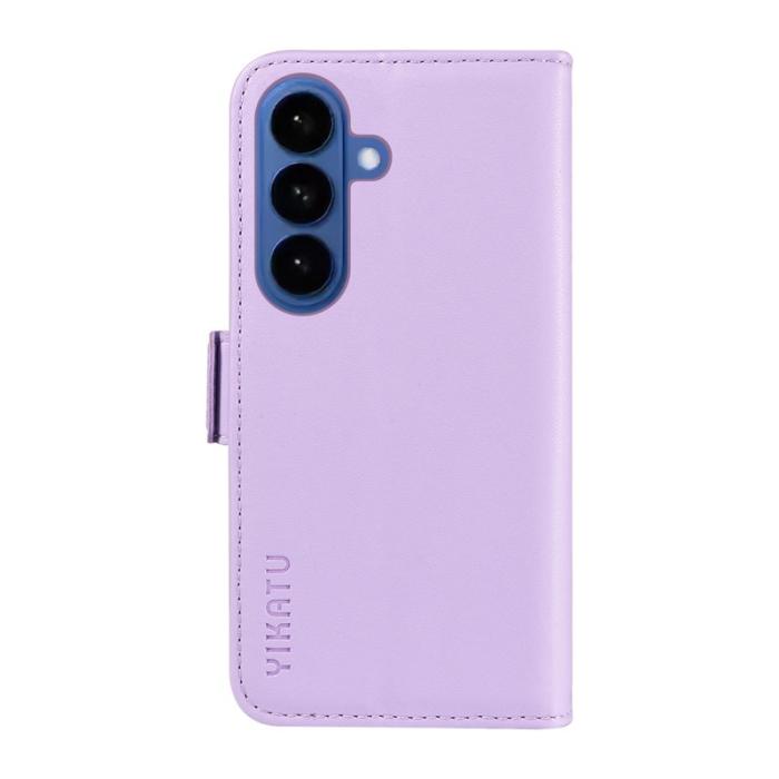 YIKATU - YIKATU Samsung Galaxy S26 Plus Plånboksfodral Konstläder Ställ - Lila