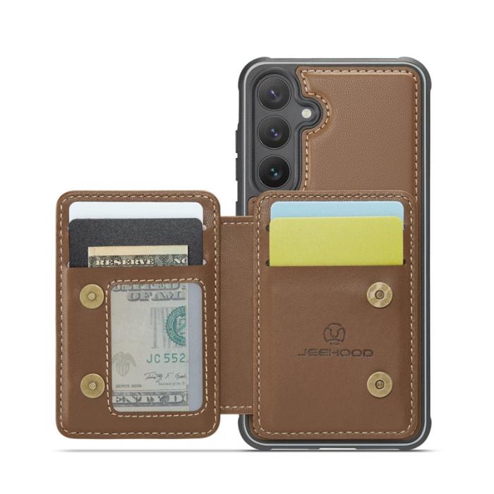 JEEHOOD - JEEHOOD J05 Fodral för Samsung Galaxy S23 FE Konstläder Brun
