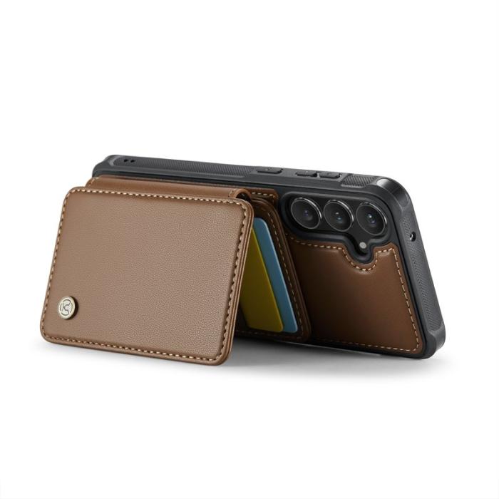 JEEHOOD - JEEHOOD J05 Fodral för Samsung Galaxy S23 FE Konstläder Brun