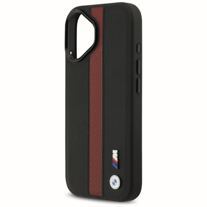 BMW - BMW iPhone 17 Mobilskal Magsafe Perforated Stripe Logo - Röd
