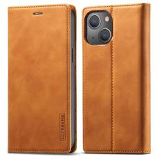LC.imeeke - LC.IMEEKE iPhone 13 Pl&aring;nboksfodral Konstl&auml;der - Brun