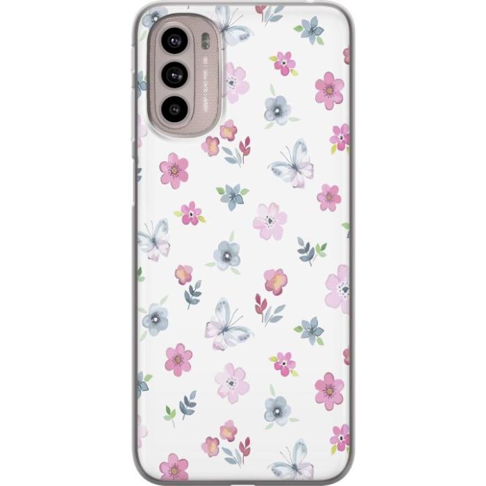 iSecrets - Mobilskal till Motorola Moto G41 med Blommor och fjärillar