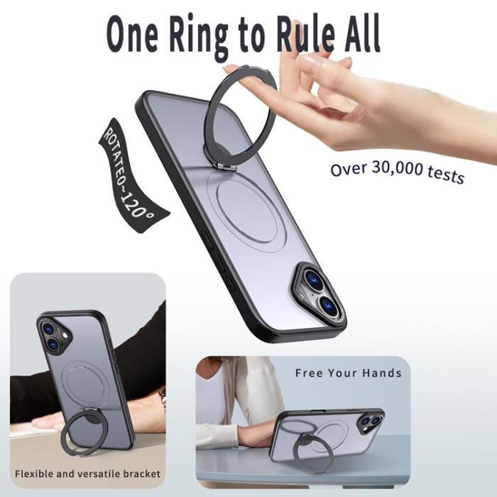 A-One Brand - iPhone 16 Mobilskal MagSafe Rotating Kickstand
