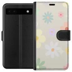 Gustaf - Pl&aring;nboksfodral till Google Pixel 6a med fejdande blommor