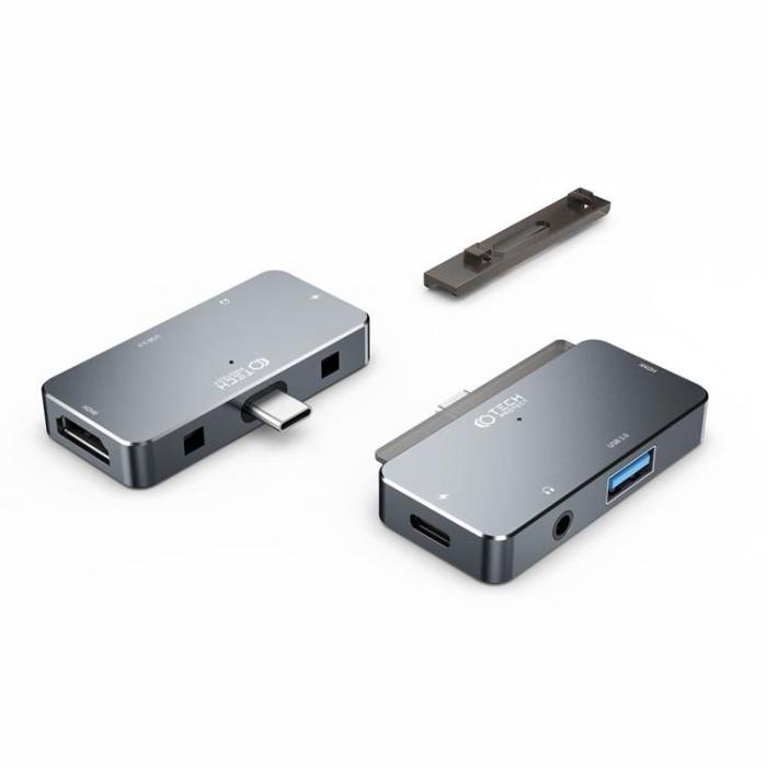 Tech-Protect - Tech-Protect V6-Hub Adapter 4in1 - Grå