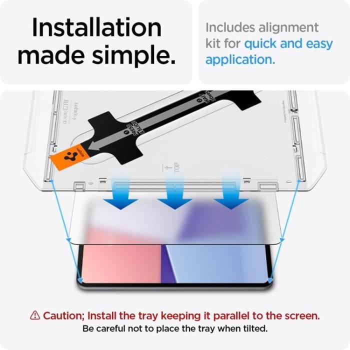 Spigen - Spigen iPad Pro 11 (2024) Härdat Glas Skärmskydd GLAS.TR 