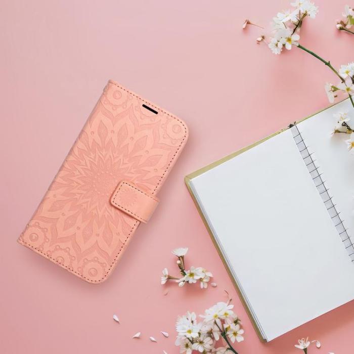 OEM - iPhone 16 Pro Plånboksfodral Mezzo Mandala - Peach Fuzz