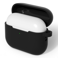 A-One Brand - AirPods Pro 3 Skal Med Carabiner Silikon - Svart