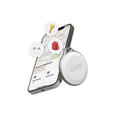 SBS - SBS Find My Anti Loss Locator Vattentät IP65 Track My Circle - Vit