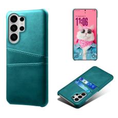 OEM - Samsung Galaxy S26 Ultra Skal PU L&auml;der + H&aring;rd PC - Gr&ouml;n