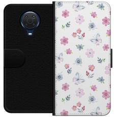 iSecrets - Plånboksfodral till Nokia G20 med Blommor och fjärillar